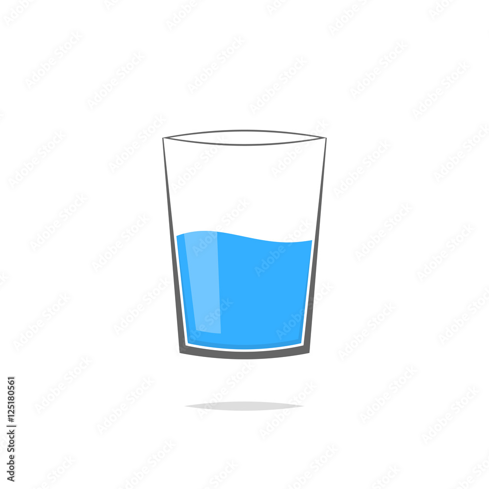 Glass of water vector Glass of water vector