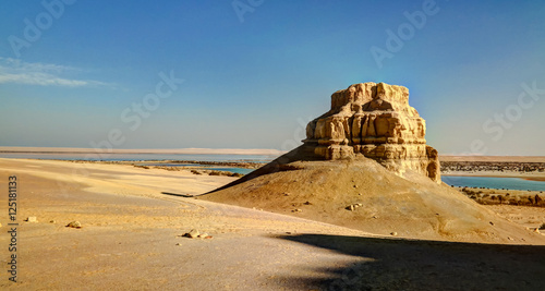 Landscape of hill near Wadi El Rayan,Faiyum, Egypt