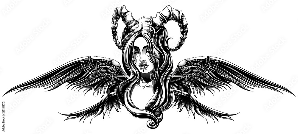 Obraz premium a demon with wings