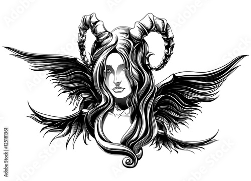 demon with wings
