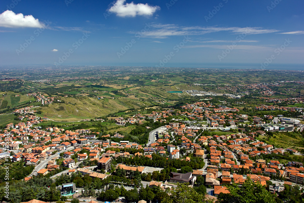 Fototapeta premium Mountain view San Marino