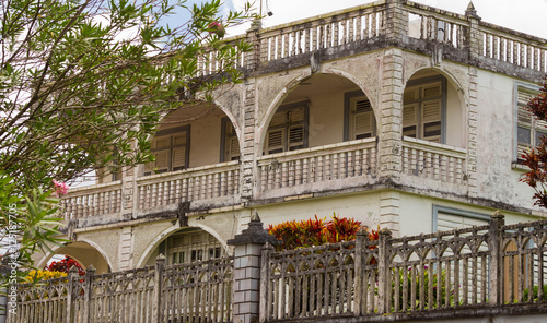 Wallpaper Mural The caribbean  colonial style building, Martinique island. Torontodigital.ca