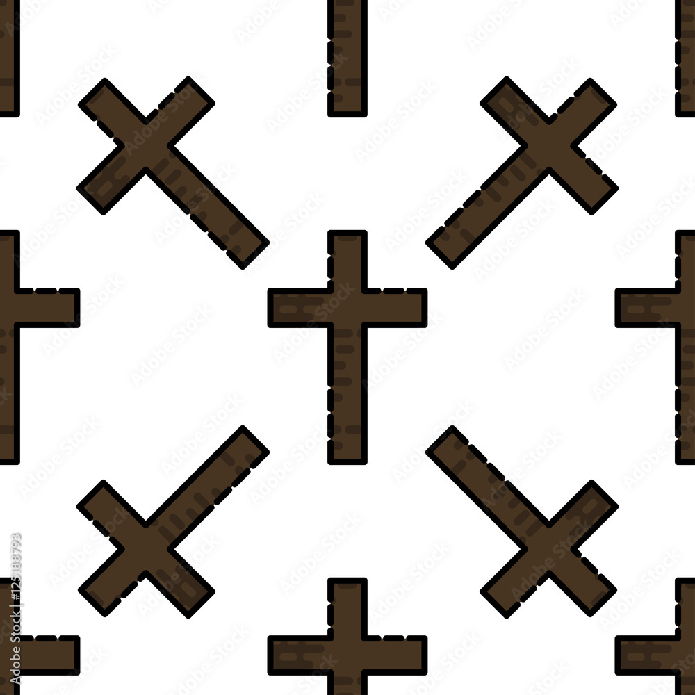 Christianity flat pattern