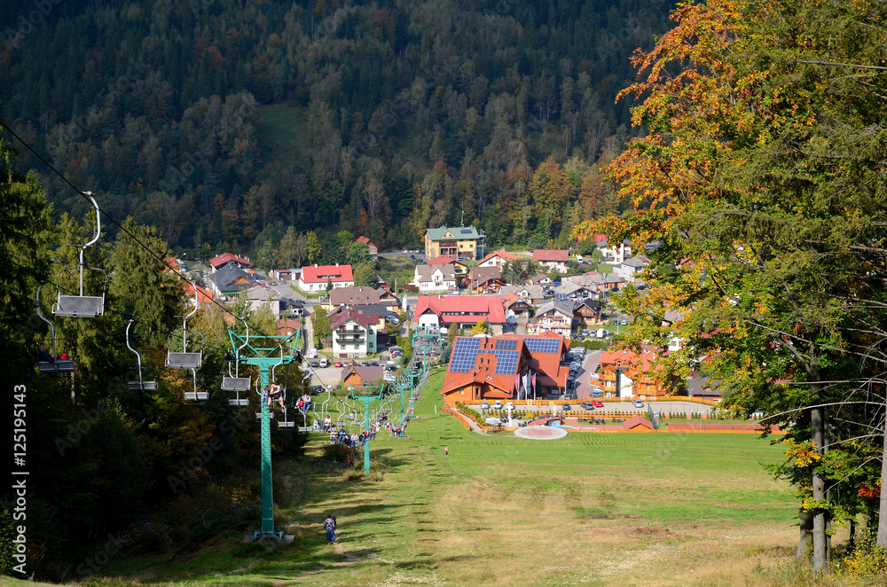 Szczyrk in Poland (Beskidy Mountains)