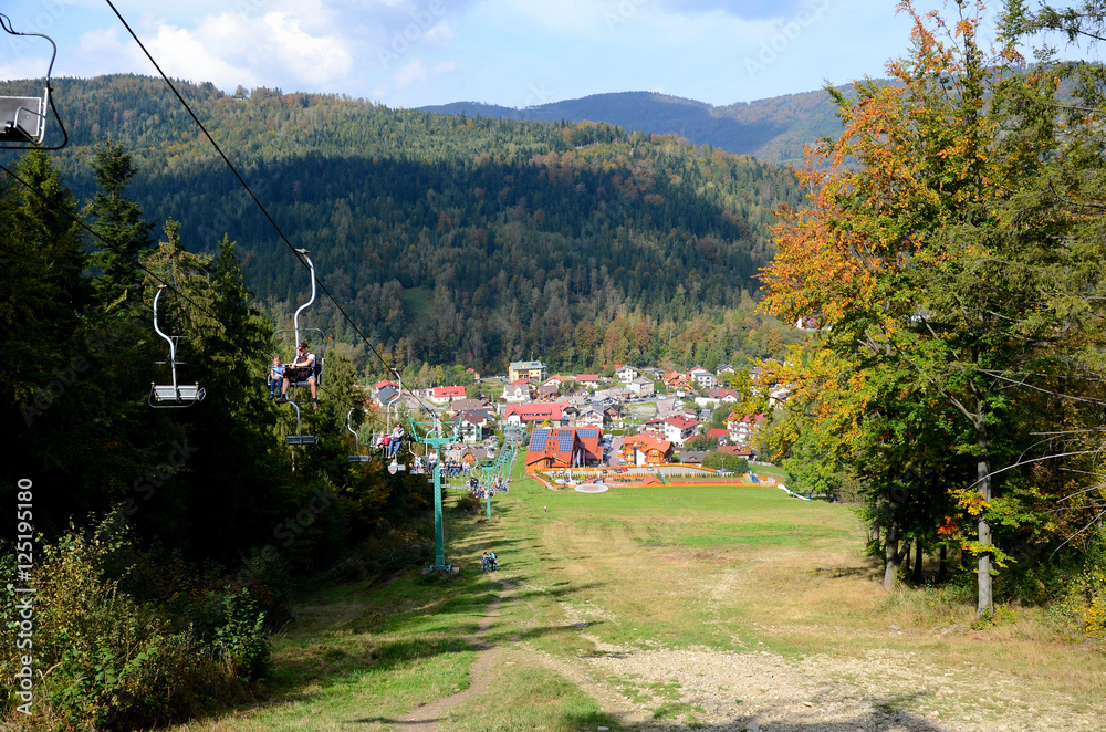 Szczyrk in Poland (Beskidy Mountains)