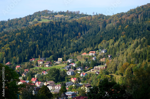 Obraz na płótnie Szczyrk in Poland (Beskidy Mountains) w salonie