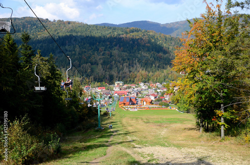Obraz na płótnie Szczyrk in Poland (Beskidy Mountains) w salonie