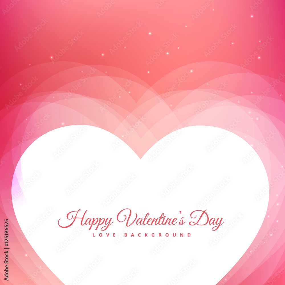 valentines day design with pink background and hearts