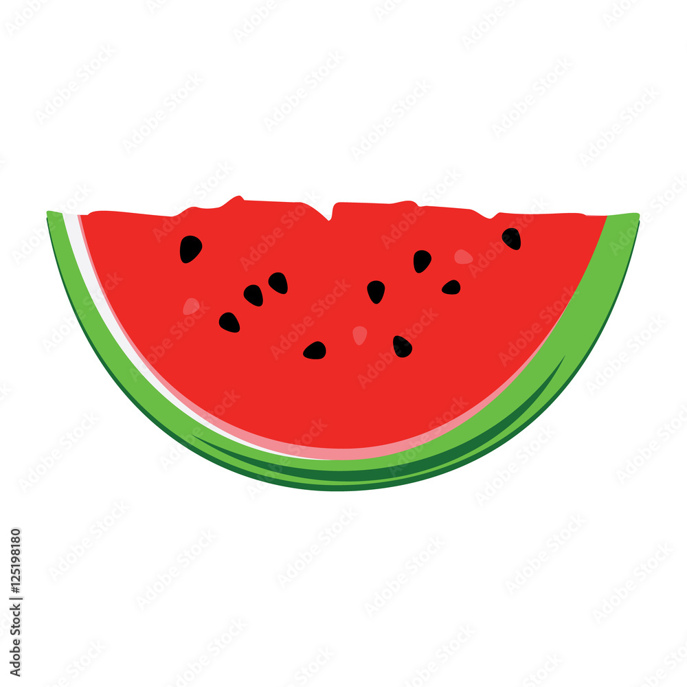 Watermelon slice vector Watermelon slice vector