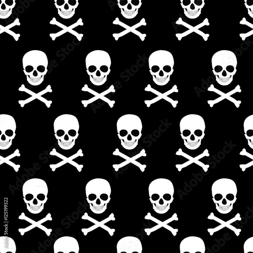 Skull and crossbones pattern