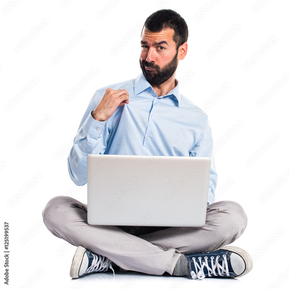 Man proud of himself Man proud of himself