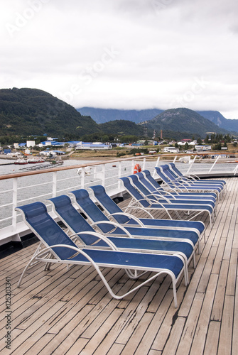Leisure - Lounge Chairs on Deck of Cruise Ship