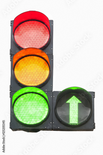 isolated traffic light