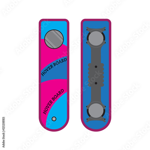 Hoverboard, vector illustration