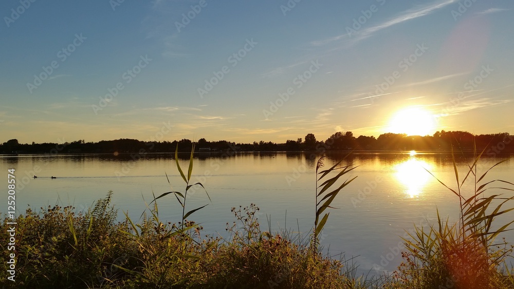 Sonnenuntergang Mecklenburgische Seenplatte