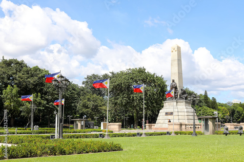 Monument in memory of Jose Rizal, national hero in Manila, Philippines
