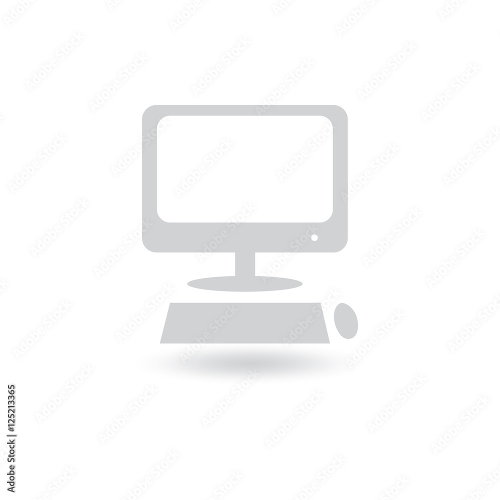 Monitor icon vector isolated on white background. dekstop symbol for your design, logo, application, presentation, UI Monitor icon vector isolated on white background. dekstop symbol for your design, logo, application, presentation, UI