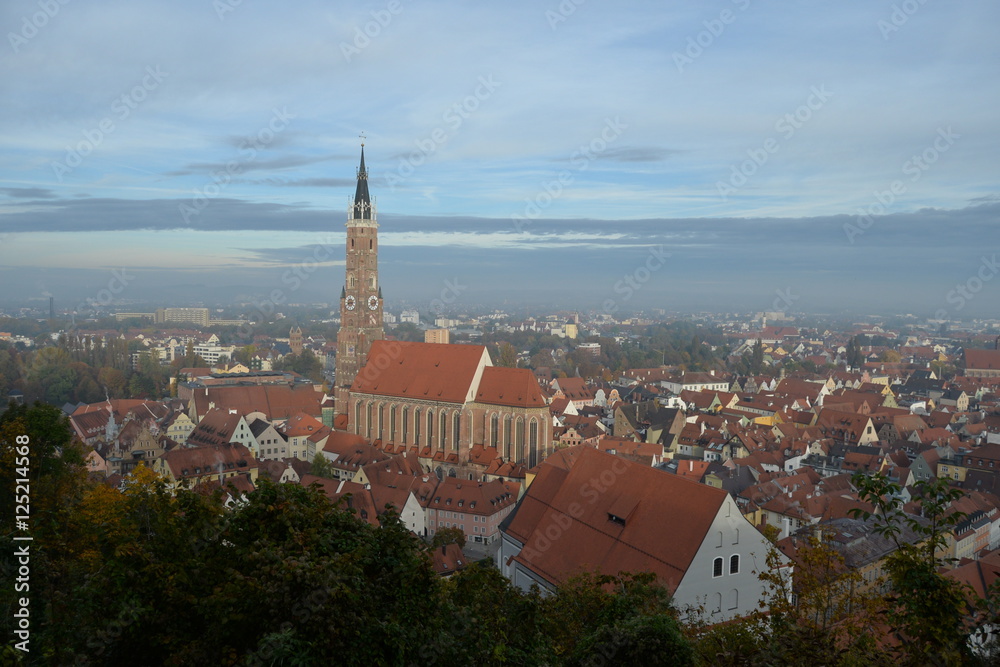 Landshut Skyline mit Martinskirche