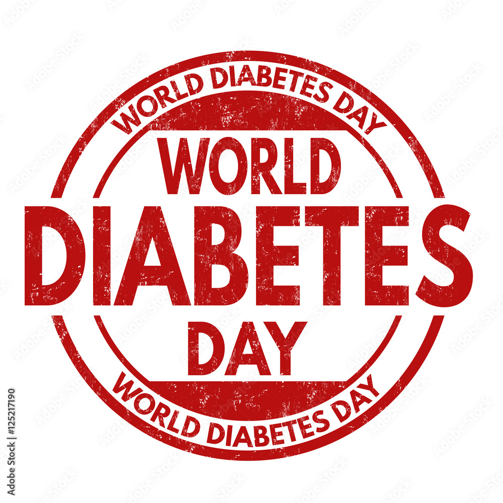 World diabetes day sign or stamp World diabetes day sign or stamp