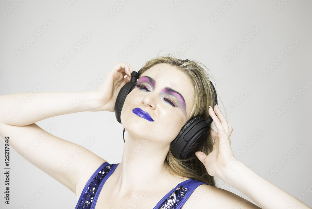Fototapeta premium Listening Music 