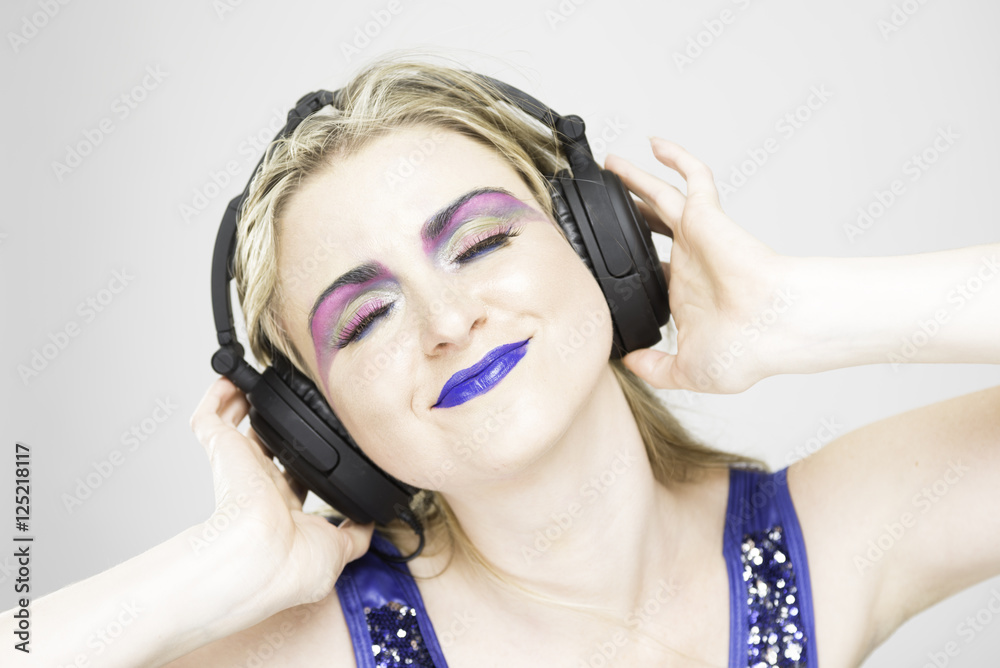 Fototapeta premium Listening Music 