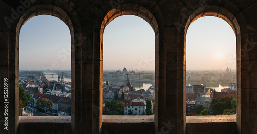 Photos Budapest morning sunrise view panorama