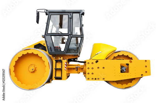 Steered Tandem Roller.