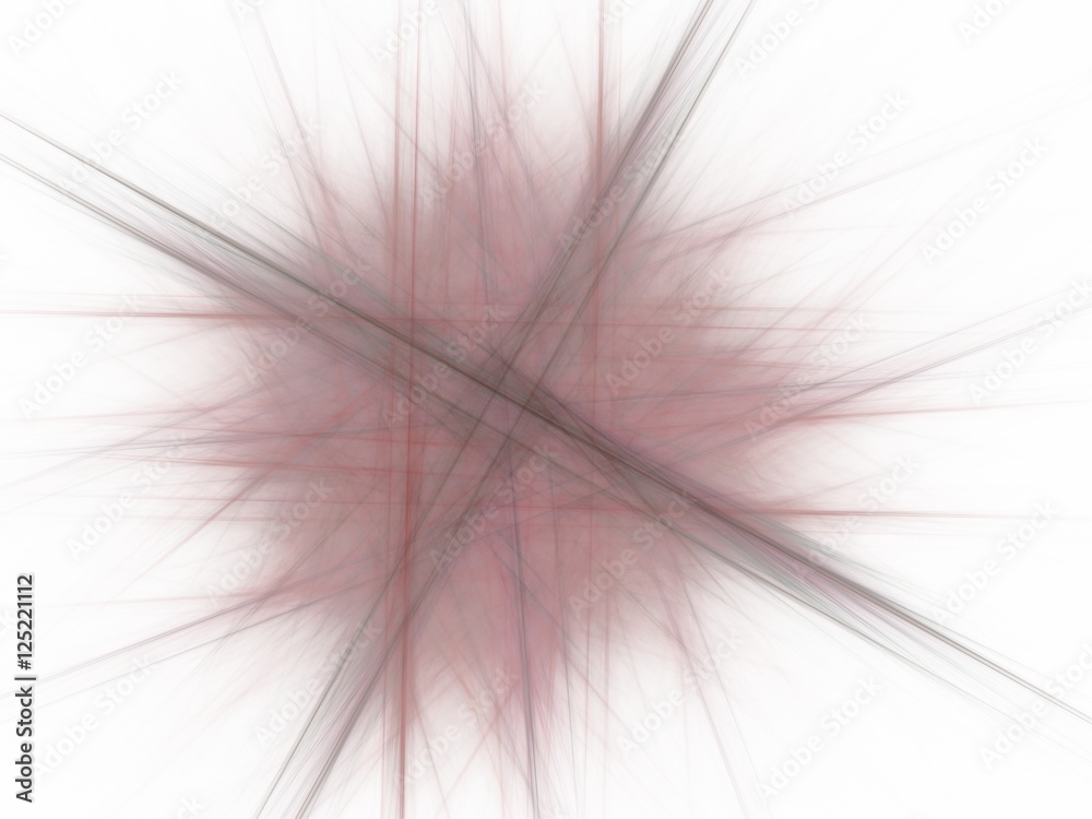 Obraz premium Pink gray abstract fractal with rays