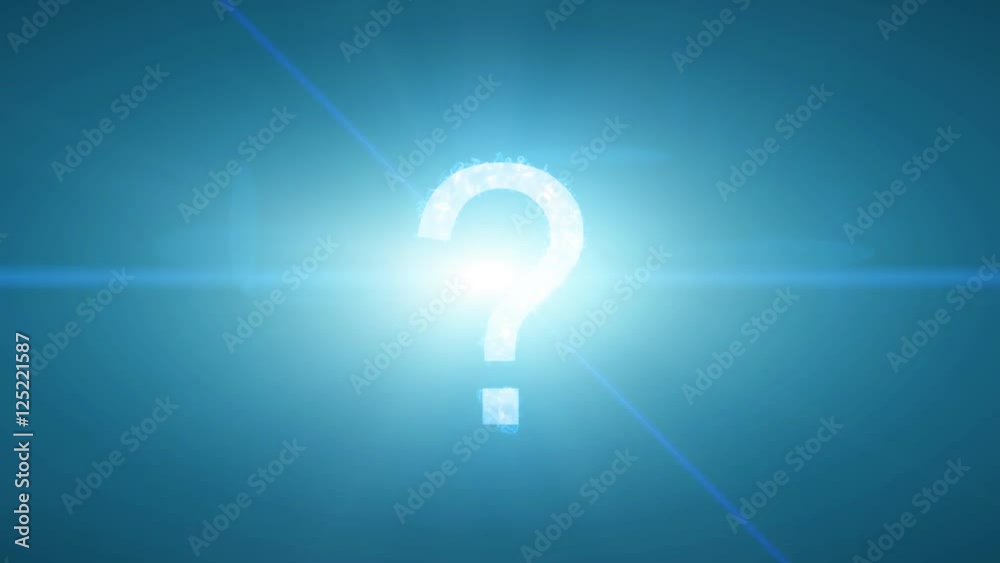 Question mark exploding forming letters numbers transition idea help faq answer Question mark exploding forming letters numbers transition idea help faq answer