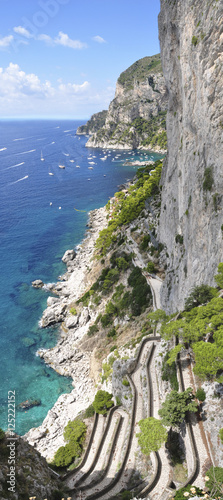 Panorámica costa Isla de Capri photo