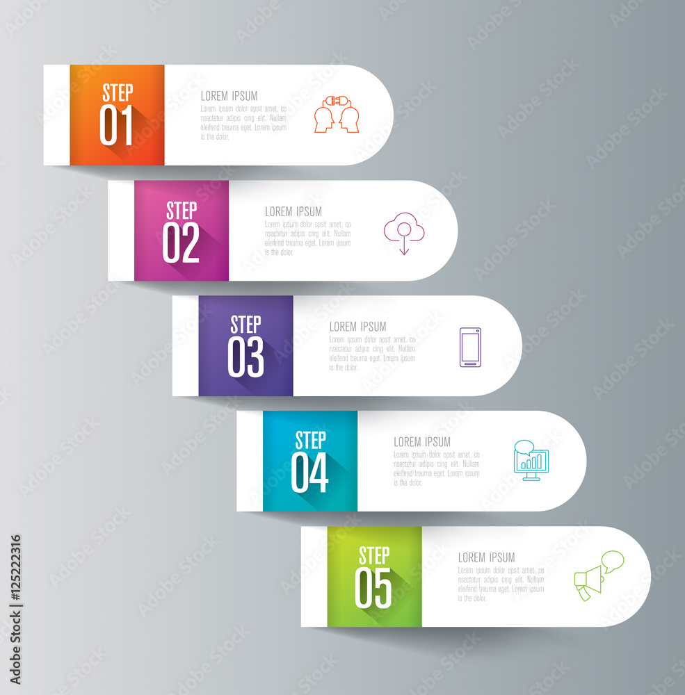 Infographic design vector and business icons.