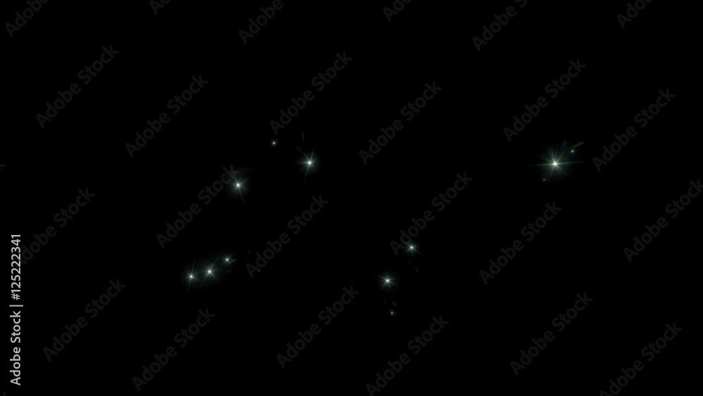 Beautiful Groups of Lights Glittering and Shining on a Black Background Beautiful Groups of Lights Glittering and Shining on a Black Background