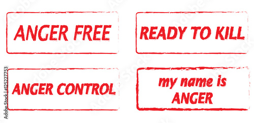 Anger and temper control conceptual illustration