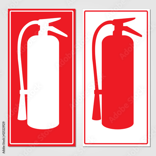 Fire extinguisher signs