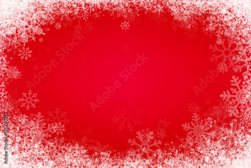 Winter red background