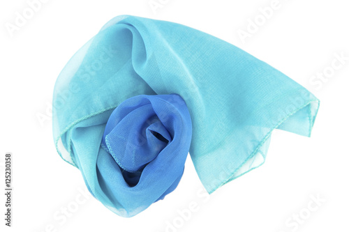 Blue scarf isolated