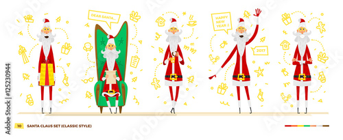 Santa Claus set for your design.