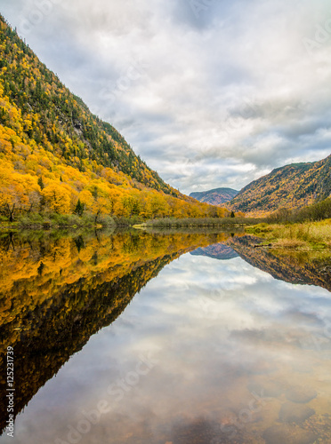 Jacques-Cartier river valley at fall
