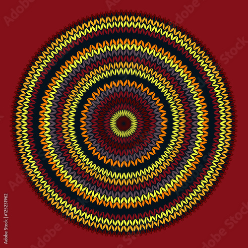 Style Circle Simple Color Vector Needlework Background  Ornament