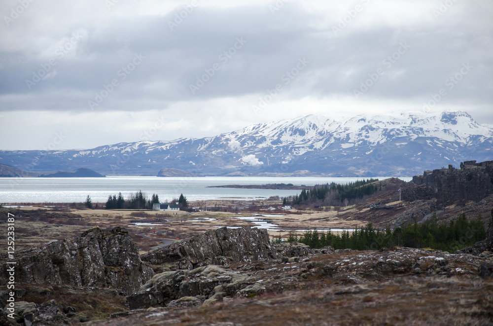 Almannagjaschlucht Mittelatlantischer Rücken eurasische ...