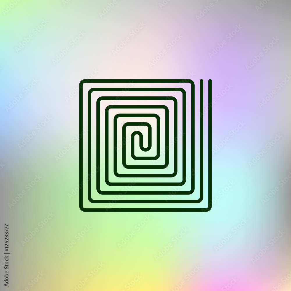 Flat paper cut style icon of floor heating Flat paper cut style icon of floor heating