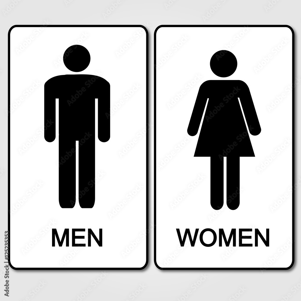 Restrooms sign illustration Restrooms sign illustration