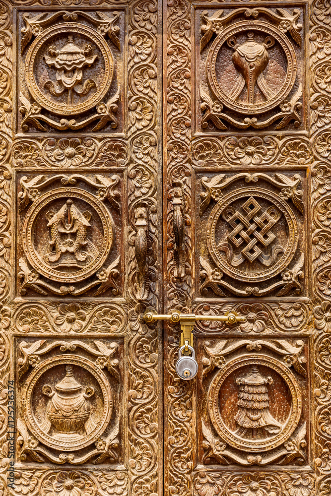 Beautiful carved door