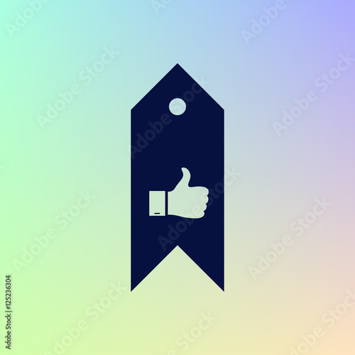 Bookmark symbol vector illustration