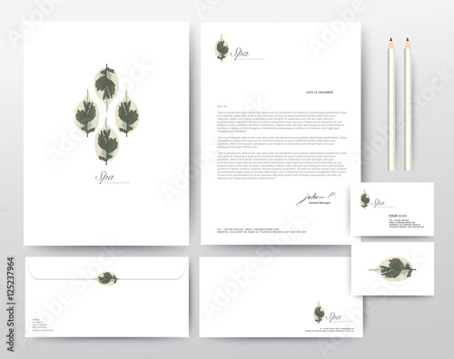 Corporate Identity Template, Modern Vector illustration