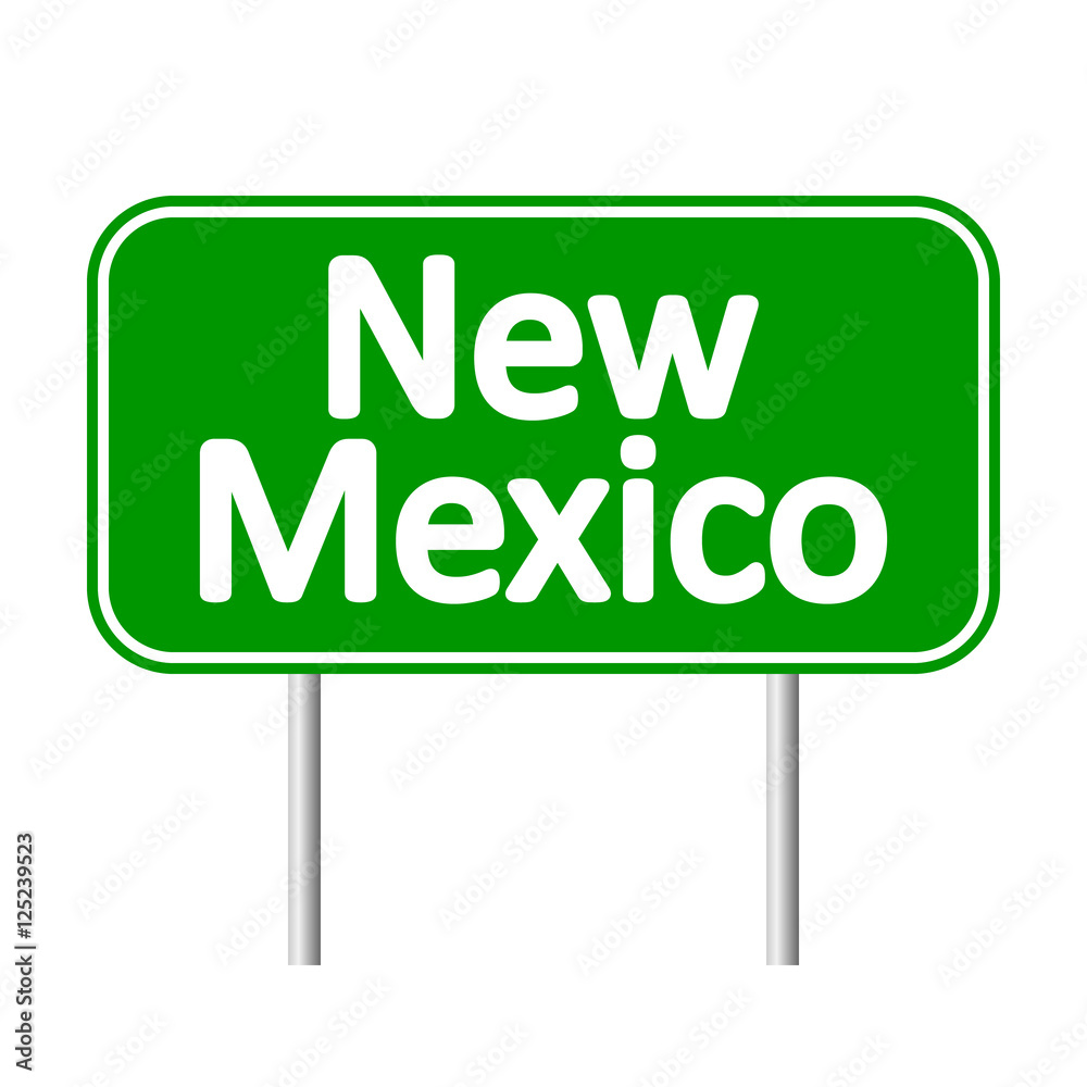 New Mexico green road sign Stock Vector Adobe Stock