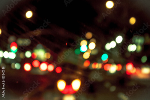 street lights blur