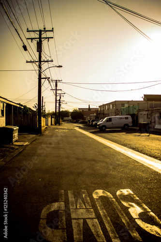 back alley