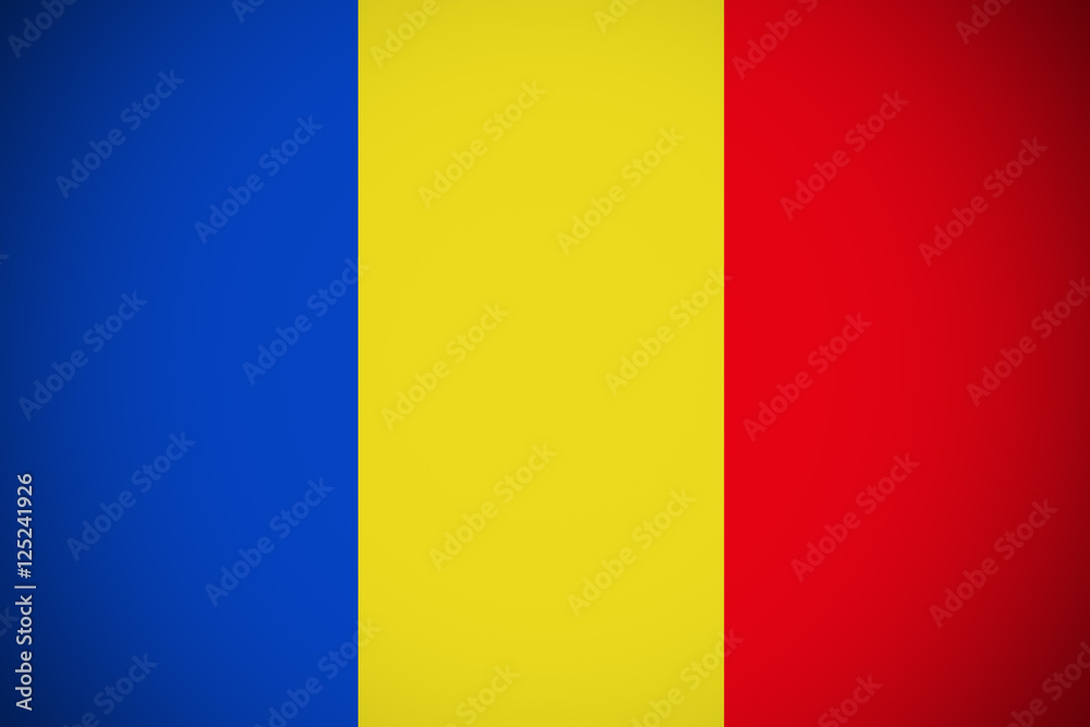 Fototapeta premium Romania flag ,Romania national flag illustration symbol.