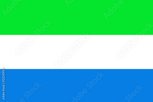 Sierra Leone flag ,Sierra Leone national flag illustration symbol.